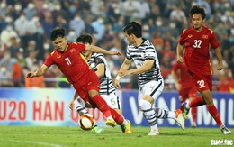 U23 Việt Nam nhận lời khen từ U20 Hàn Quốc