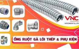 Các loại ống ruột gà luồn dây điện và phụ kiện Vietconduit đạt chuẩn quốc tế
