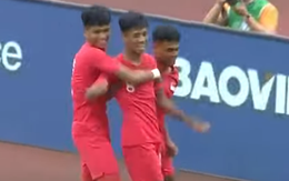 Video: 'Siêu phẩm' sút xa của cầu thủ U23 Singapore vào lưới U23 Malaysia