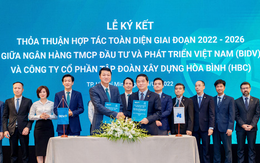 BIDV và Tập đoàn Xây dựng Hòa Bình ký kết hợp tác toàn diện