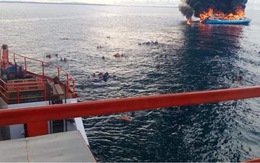 Tàu chở hơn 100 người ở Philippines bốc cháy, ít nhất 7 người chết