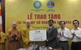 Giáo hội Phật giáo Việt Nam giúp đỡ nhân dân Sri Lanka 1 tỉ đồng