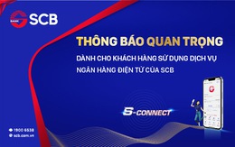 SCB thông báo chuyển đổi dữ liệu ngân hàng điện tử