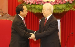 Tổng bí thư: Việt Nam ủng hộ mạnh mẽ công cuộc đổi mới của Lào