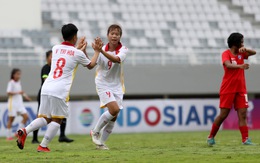 U18 nữ Việt Nam thắng Singapore 9-0 trong trận ra quân Giải U18 Đông Nam Á 2022
