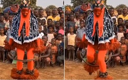 Cô gái châu Phi nhảy vũ điệu đập nền