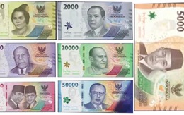 Indonesia phát hành 7 loại tiền giấy rupiah mới