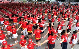 3.000 em nhỏ đồng diễn flashmob xác lập kỷ lục Việt Nam