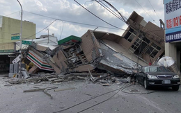 Động đất lớn ở Đài Loan: Nhà cửa đổ sập, tàu trật đường ray