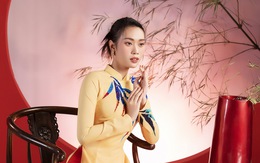 'Đại sứ tre xanh' Ban Mai khoe sắc cùng áo dài lấy cảm hứng từ tre
