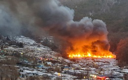 Cháy dữ dội tại khu ổ chuột ở Hàn Quốc