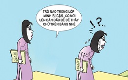 Học sinh nào bị cận, cô mời lên bàn đầu ngồi