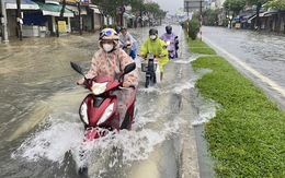 Quốc lộ 1 qua Đà Nẵng vẫn còn nhiều đoạn ngập sâu