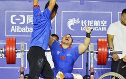 Lực sĩ cử tạ Nguyễn Bình An vượt kỷ lục Asian Para Games
