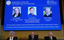 Giải Nobel Vật lý 2023 trị giá 1 triệu USD trao cho 3 nhà khoa học