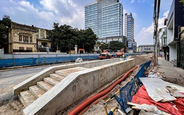 Ga ngầm S12 metro Nhổn - ga Hà Nội lỡ hẹn, chưa hoàn trả mặt đường