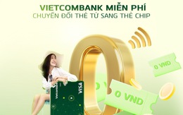 Hiện đại với thẻ chip contactless của Vietcombank