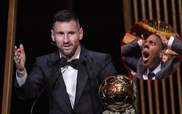 Khoảnh khắc hài hước của iShowSpeed khi Messi nhận Quả bóng vàng 2023