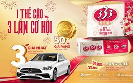 Bia 333 khuyến mãi dịp Tết với tổng giải thưởng 50 tỉ đồng