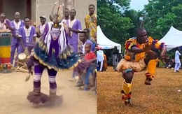 Những cô gái, chàng trai châu Phi nhảy vũ điệu đập nền nhanh như máy