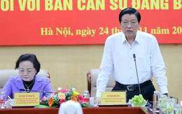 Ông Phan Đình Trạc chủ trì thông báo dự thảo kết quả kiểm tra tại Bộ Nội vụ