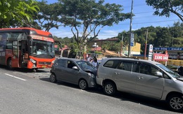 Xe khách Phương Trang gây tai nạn liên hoàn ở Vũng Tàu, nhiều xe hư hỏng