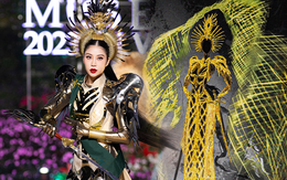 Bán kết Miss Earth 2023: Lan Anh hóa Nữ vương Trưng Trắc trong phần thi National costume