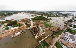 Cống ngăn mặn Nguyễn Tấn Thành sẽ được sử dụng vào tháng 7-2024