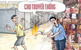 Chợ truyền thống ế nhưng vẫn chảnh