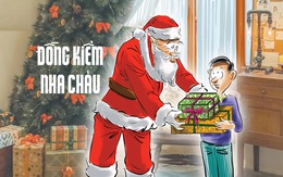 Ông già Noel tặng quà có 'đồng kiểm'