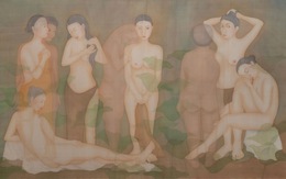 Lần đầu công bố bức tranh nude cực lớn của họa sĩ Nguyễn Thị Châu Giang