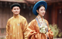 Quang Hải mặc áo ngũ thân chụp ảnh cưới, nhiều sao Việt mê cổ phục