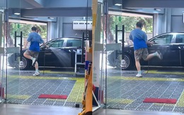 Người đàn ông vừa rửa xe vừa nhảy siêu đáng yêu