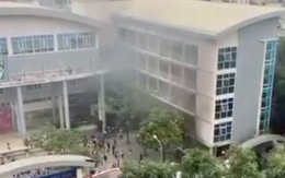 Cháy tại Trường tiểu học Yên Hòa