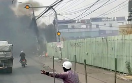 Đốt rác cháy dây hạ thế, 260 nhà ở Biên Hòa mất điện