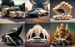 Chùm ảnh trí tuệ nhân tạo thiết kế ô tô mô phỏng các công trình kiến trúc độc đáo
