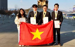 4 học sinh Nam Định đoạt huy chương vàng Olympic phát minh và sáng tạo thế giới
