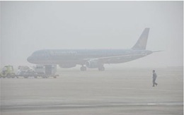 Các chuyến bay đi, đến sân bay Thọ Xuân phải hủy vì sương mù