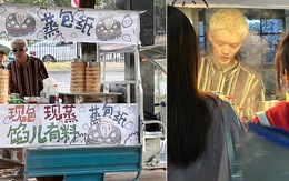 Nam ca sĩ thần tượng Trung Quốc đi bán bánh bao lề đường