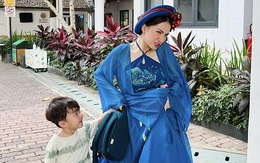 Ảnh vui sao Việt 9-3: Con trai Hòa Minzy ngỡ ngàng khi được ‘Thị Mầu’ đón