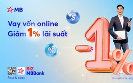 MB giảm 1% lãi suất khi vay online, cơ hội cho doanh nghiệp SMEs