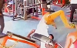 Chàng trai ngã cắm đầu vì tập gym sai cách