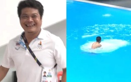 HLV Thái Lan phì cười khi thấy học trò nhảy cầu tiếp nước bằng lưng