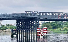 Cấm ô tô qua cầu An Phú Đông sau vụ sà lan tông trụ cầu