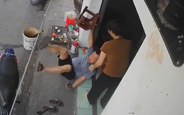 Chồng ngã dập mông khi vợ nhờ lấy ghế