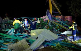 Mái che trường học đổ sập, 4 trẻ em Thái Lan chết