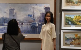 Tranh màu nước của 20 họa sĩ phương Nam 'đổ bộ' Hà Nội
