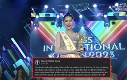 Dịu Thảo xin lỗi vì 'out' Top 6 Miss International Queen 2023
