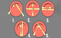 Quiz: Đoán tính cách qua cách đặt dao, dĩa sau ăn