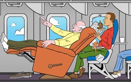 Đi máy bay, ngả lưng ghế sao cho lịch sự?